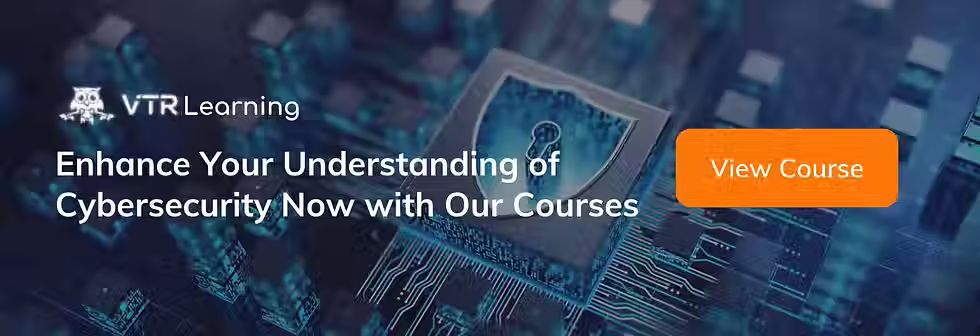 A call to action inviting readers to take virtual courses for cybersecurity