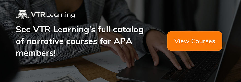 Call to action, inviting readers to try taking VTR Learning's courses for the American Payroll Association