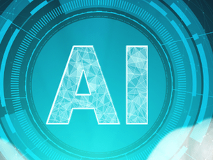 Hands holding a virtual symbol designating AI for Accounting