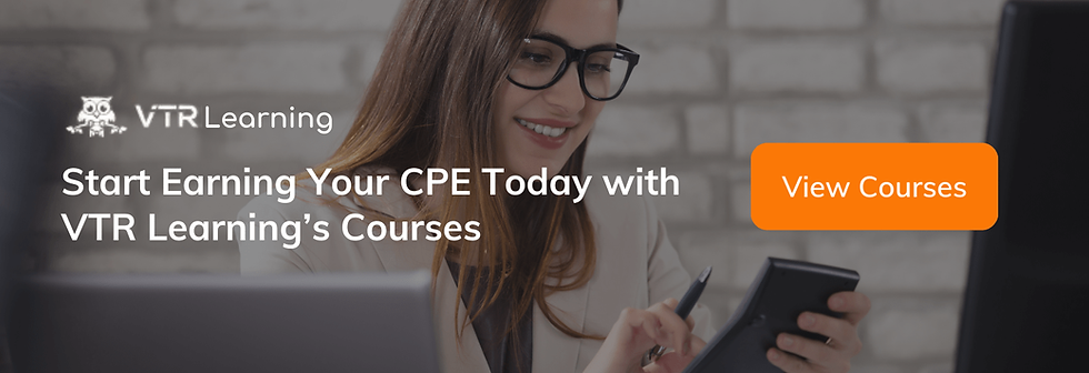 A call to action for CPAs to come take online courses for CPE