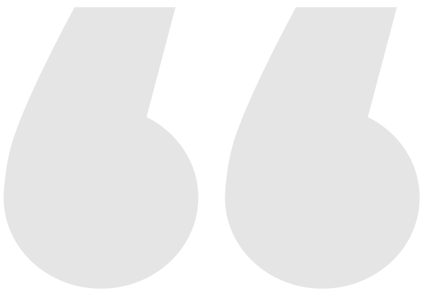 Quotation mark icon for patient testimonial