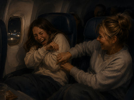 Dear Woman in the Middle Seat Conducting Midnight Toddler WWE