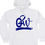 Thumbnail: Heavy Fleece Blue 3D Logo Hoodie