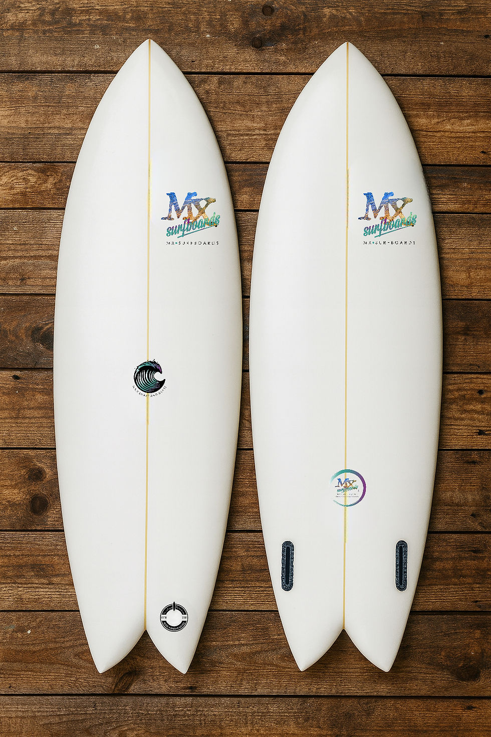 Retro fish cola golondrina twin