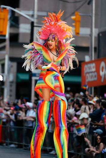 Photographie prise lors du défilé de la Gay Pride de Toronto, 29 juin 2025.