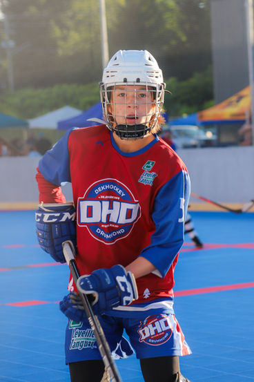 Photographie prise lors du tournois de ligue dek hockey junior à Sherbrooke le 13 aout 2023.