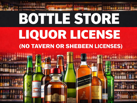Bottle Store Liquor License Application