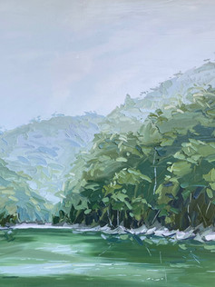 "Settled in for the passing rains" SOLD