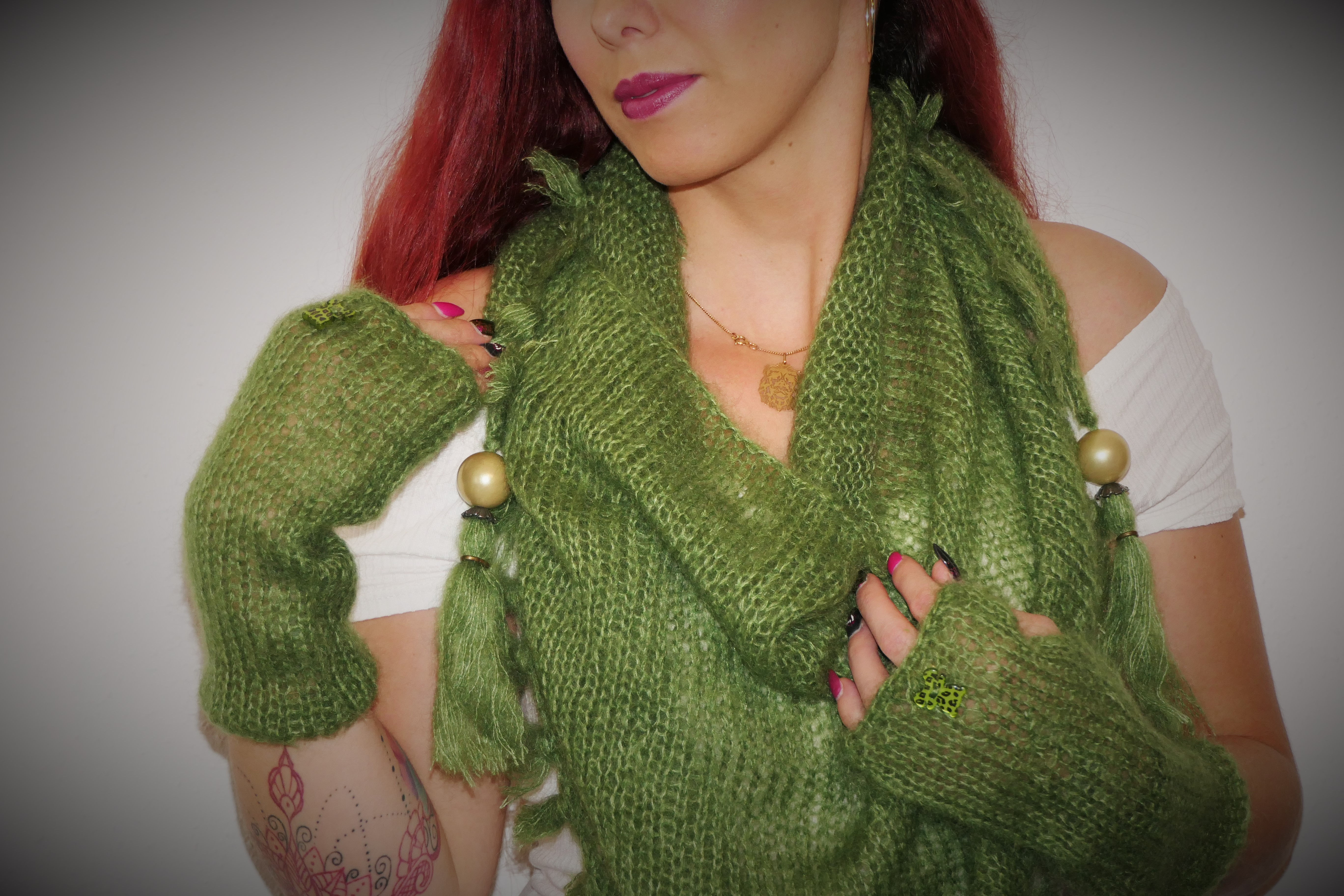 Collection Cocoon - Chèche Vert Sapin