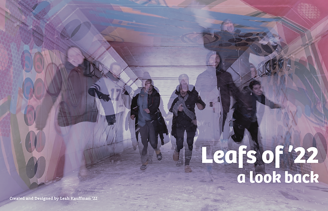 Graphic Design project example. Leafs of '22.