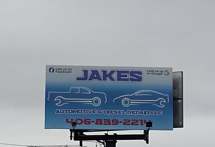 Jakes Auto Repair Billboard-Bella Outdoor Advertising
