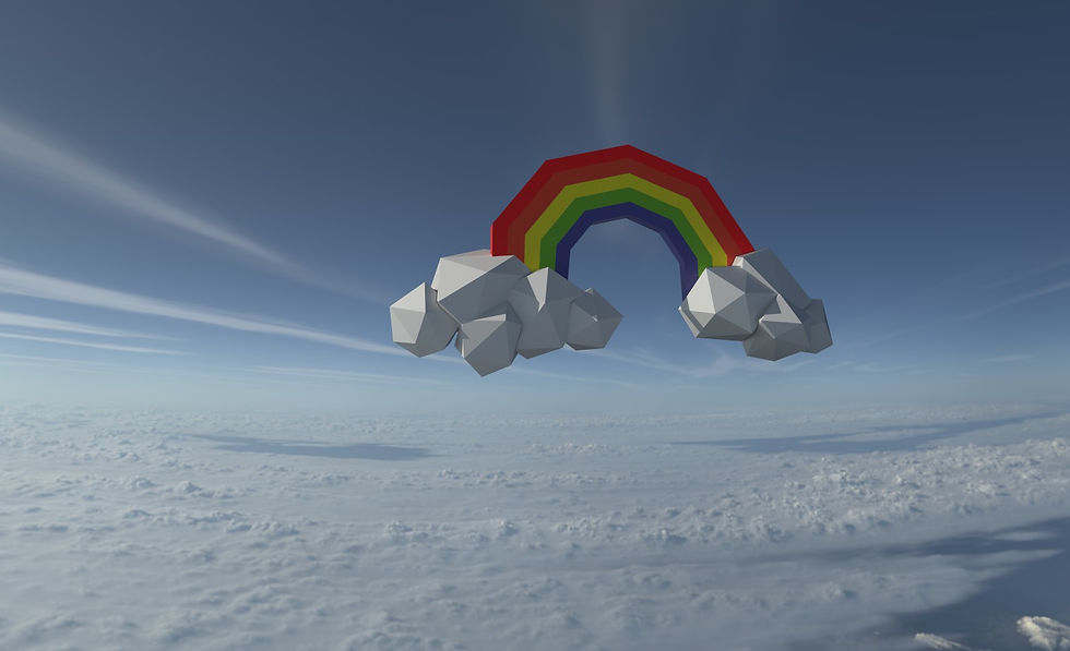 cloud and rainbow