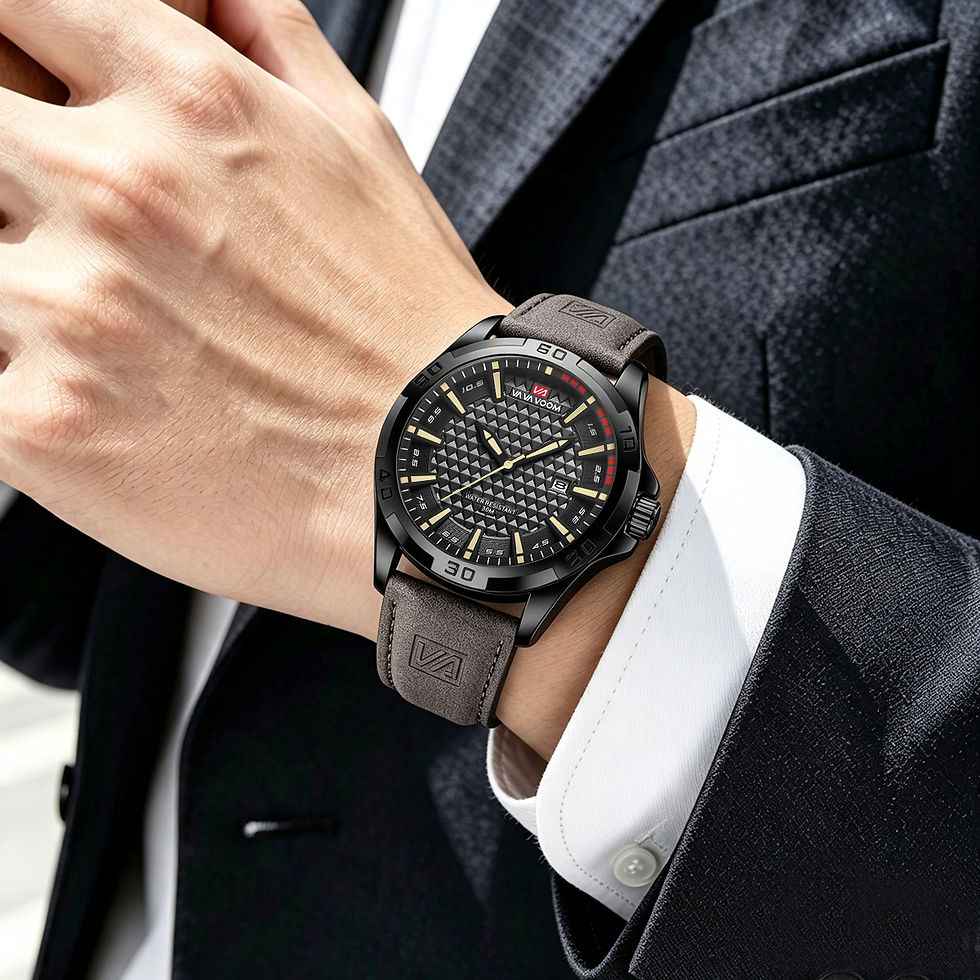 Thumbnail: VA VA VOOM Men Casual Sport Military Quartz Calendar Wrist Watch for Man Busines