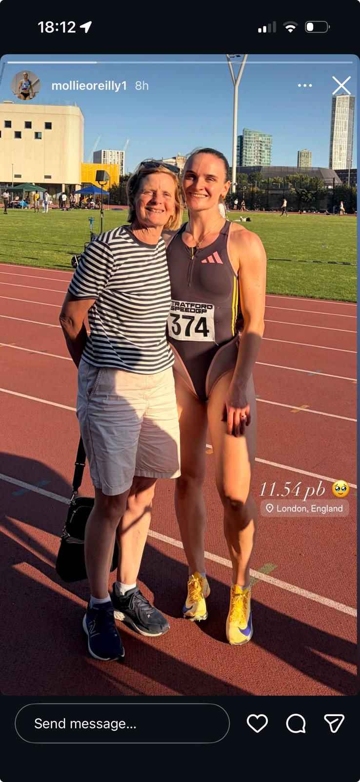 Mollie Smashes Club 100m record!