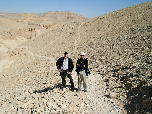 Mark Jarzombe and David Friedman in the Valley of the Kings.JPG
