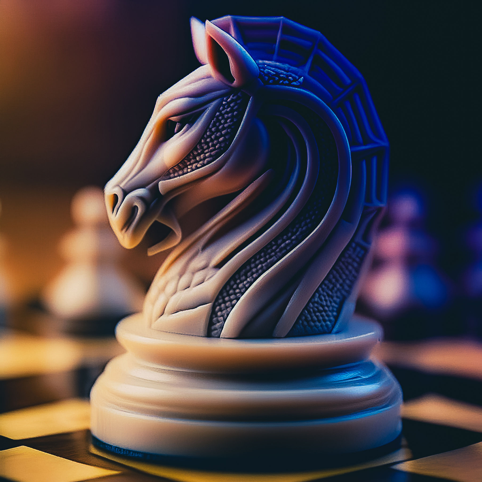 The White Horse: Strategic 3D Digital Art
