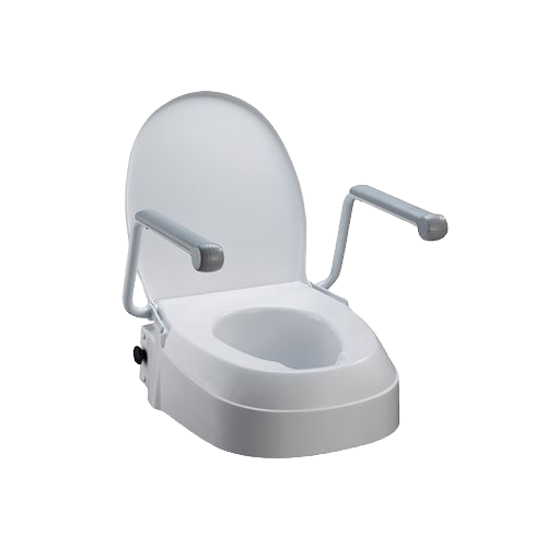HOMECRAFT Raised Toilet Seat +Armrest priorityonemobility