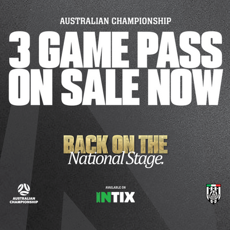 Australian Championship 3-Game Passes Now On Sale