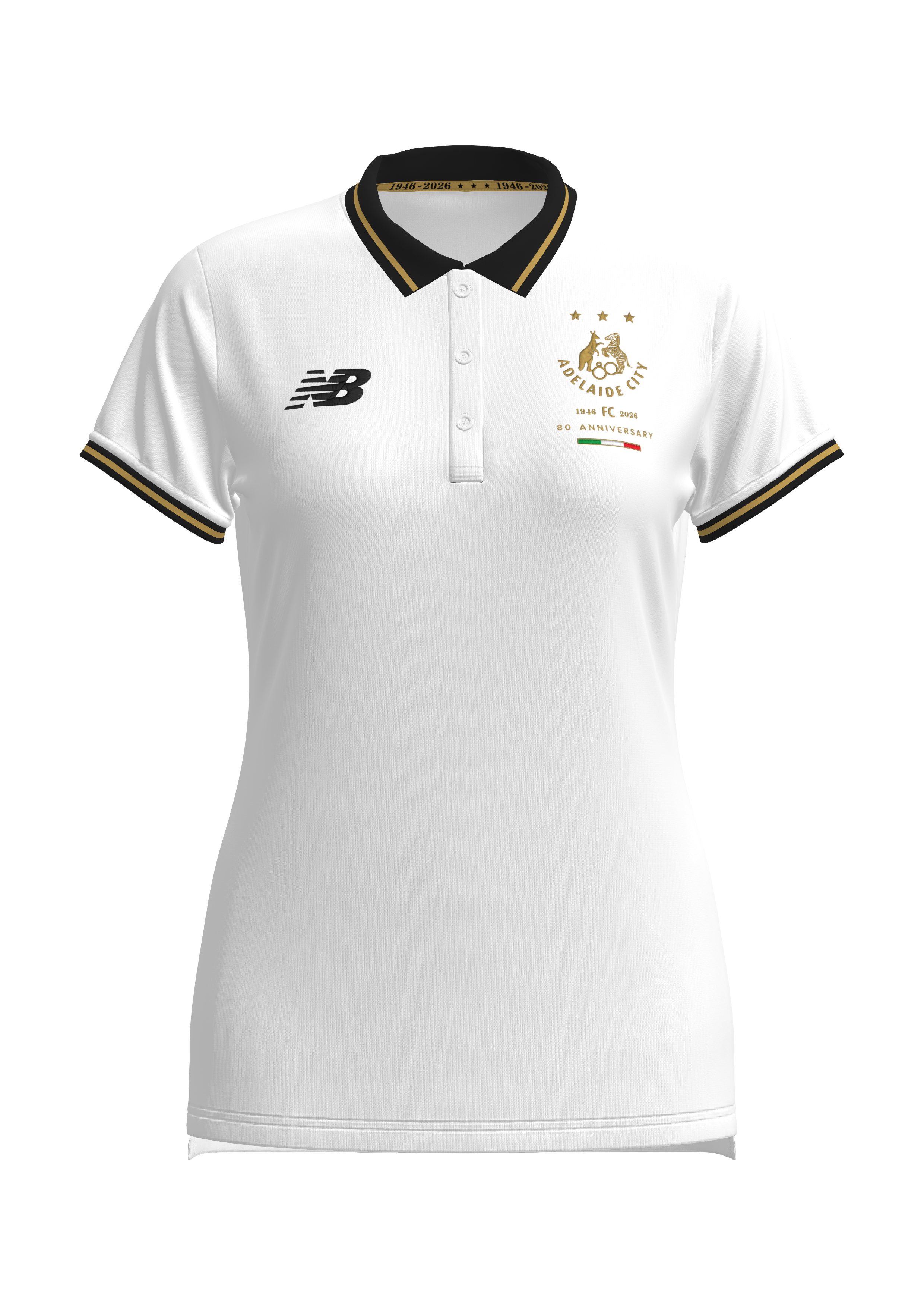 80th Anniversary Women's Polo – White