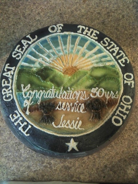 3D State of Ohio Great Seal Cake