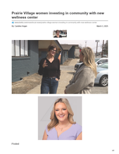 image of Sheryl Vickers interviewed by reporter Caroline Hogan with KSHB 41