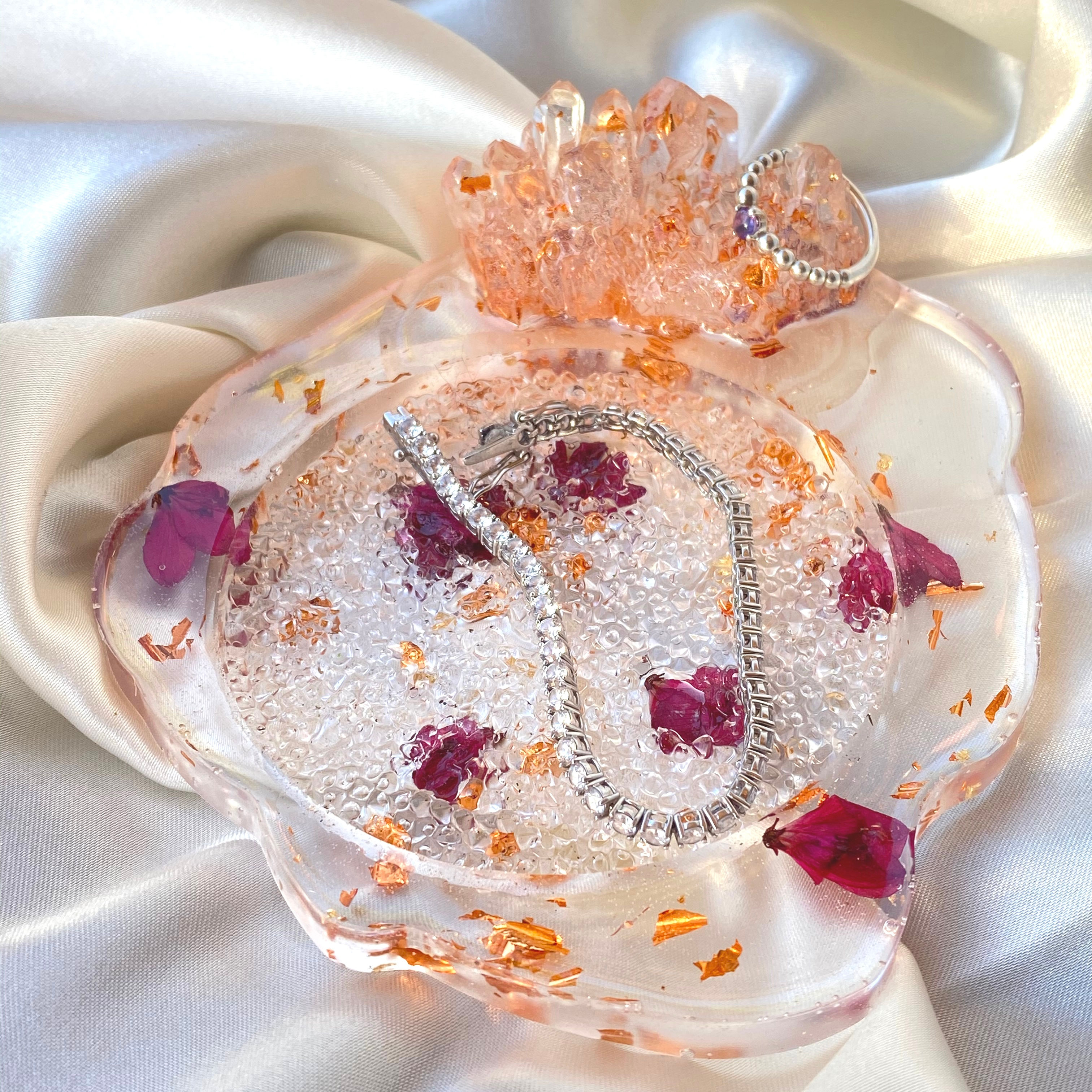 Crystal jewelry dish