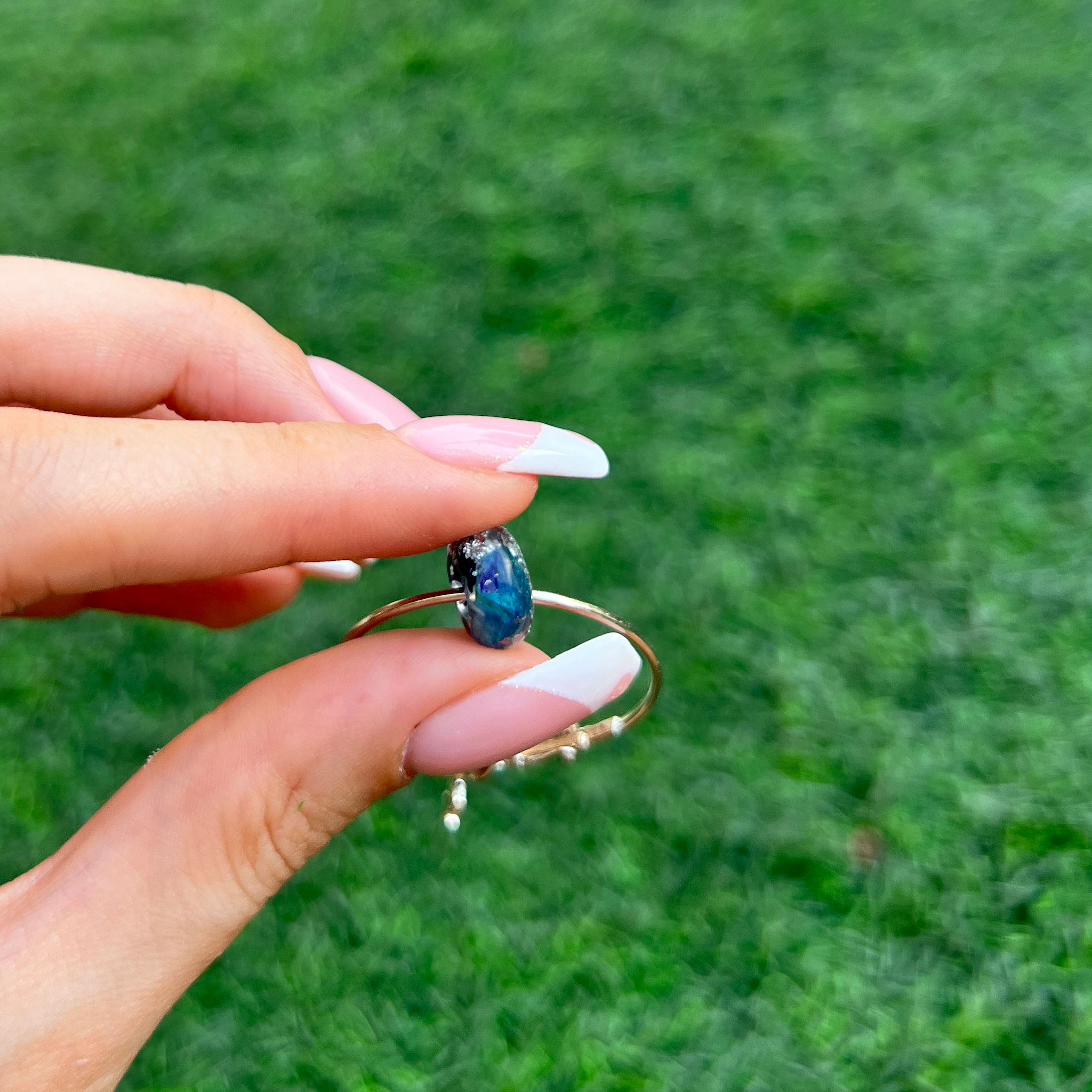 Pandora flower bead charm