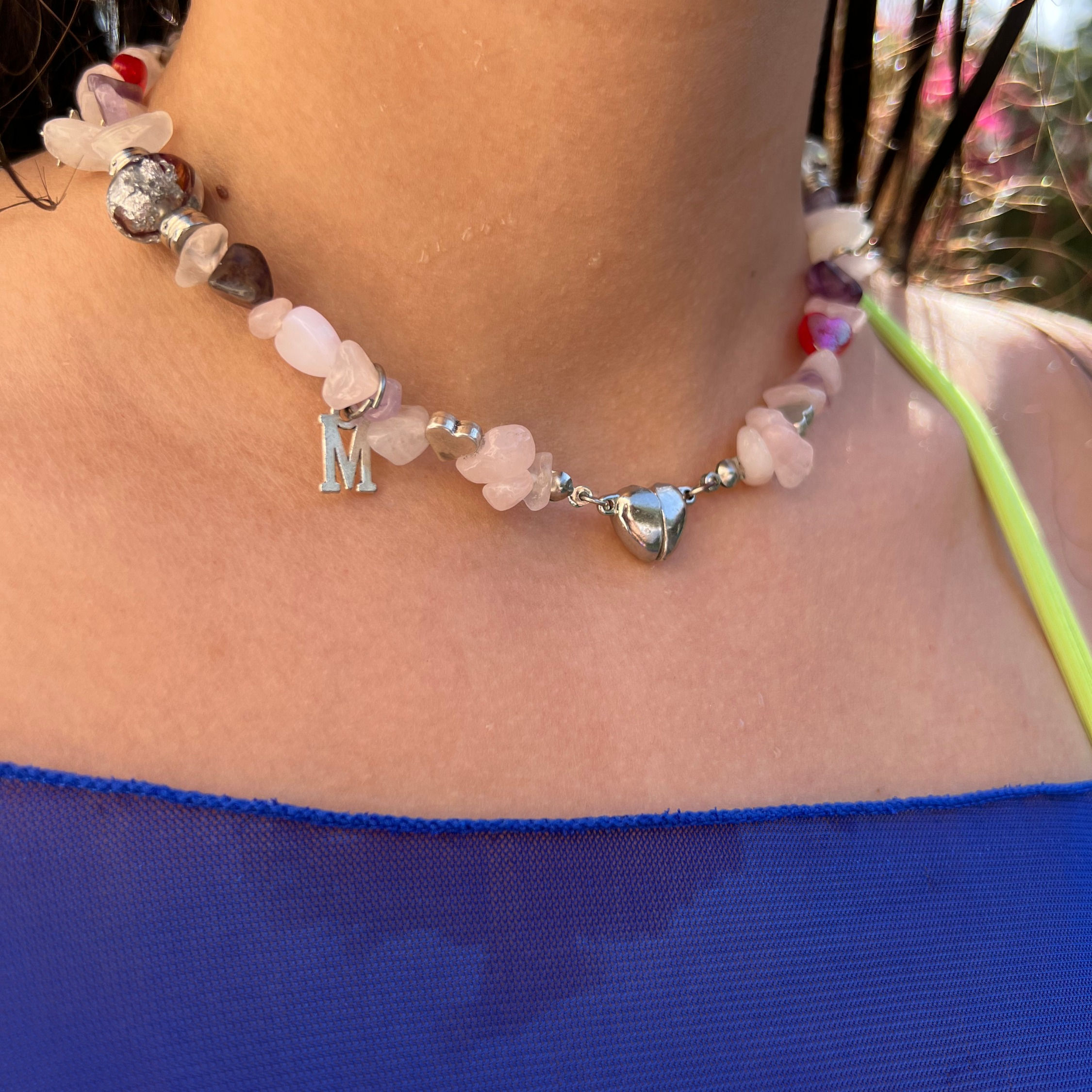 Crystal beaded choker