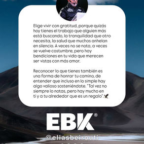 “Vivir con gratitud “