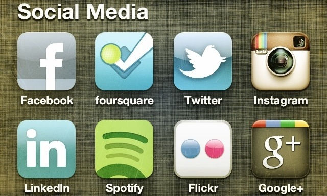 Various Social Media Icons