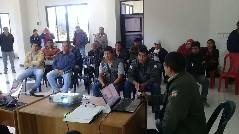 Reunión de Socialización con representantes del sector social e instituciones de la tres secciones de la Región del Chaco.