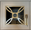 Custom metal cabinet inserts for kitchen cabinets
