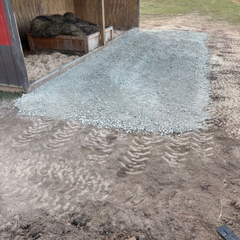 horse grid system gravel install noblesville