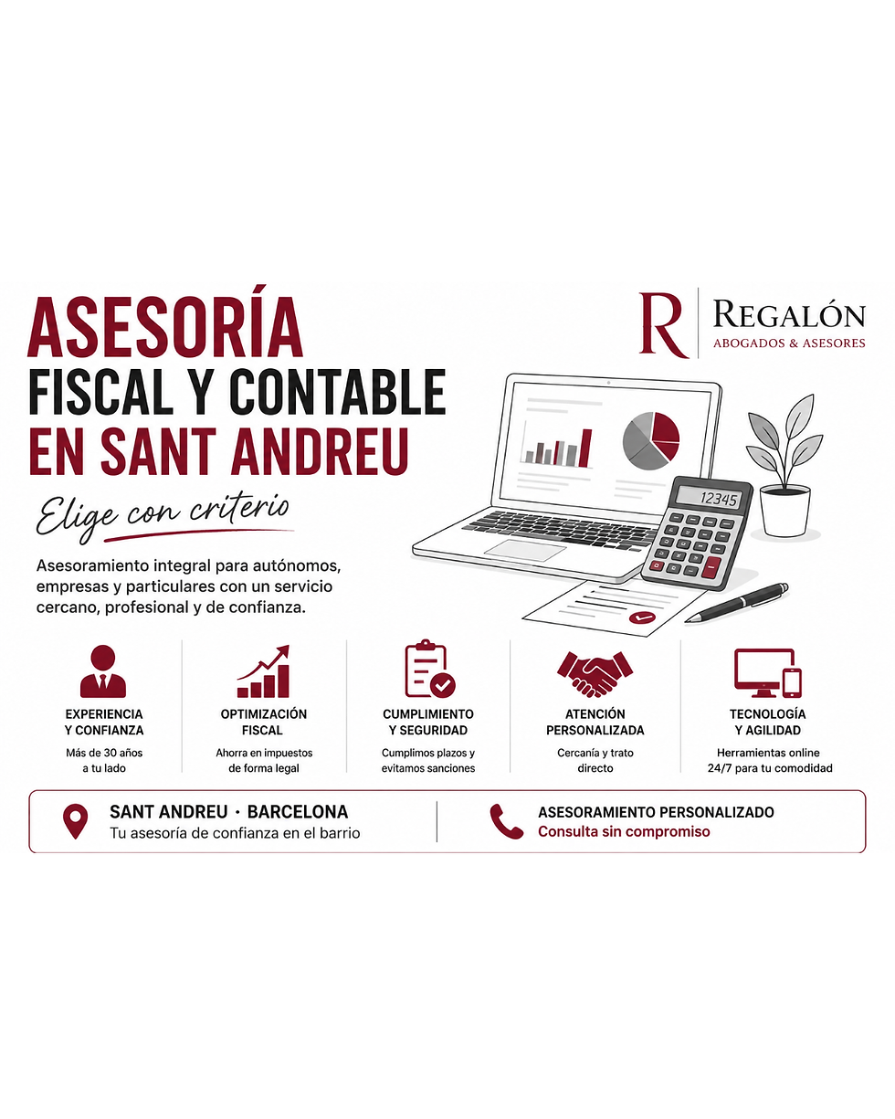 Asesoría fiscal y contable en Sant Andreu Barcelona: elige con criterio