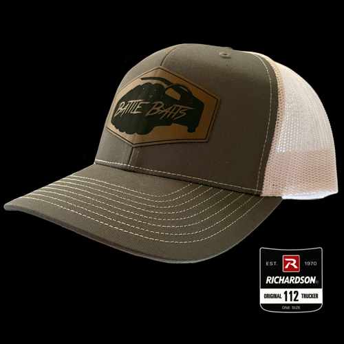 Battle Baits Patch Hat (Charcoal / White Back) Battle Baits