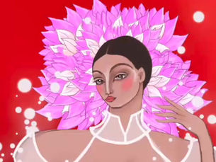 Person reflecting in a digital world, symbolizing presence and mindfulness.