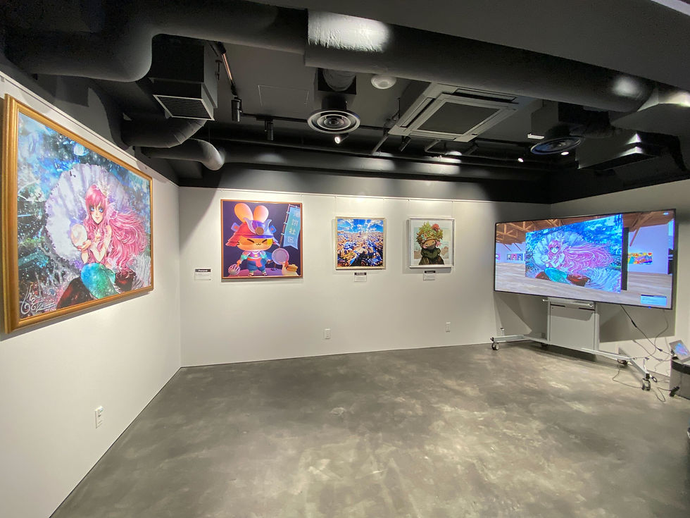 PALETTEでの展示に向けた作業と、実際の展示の様子