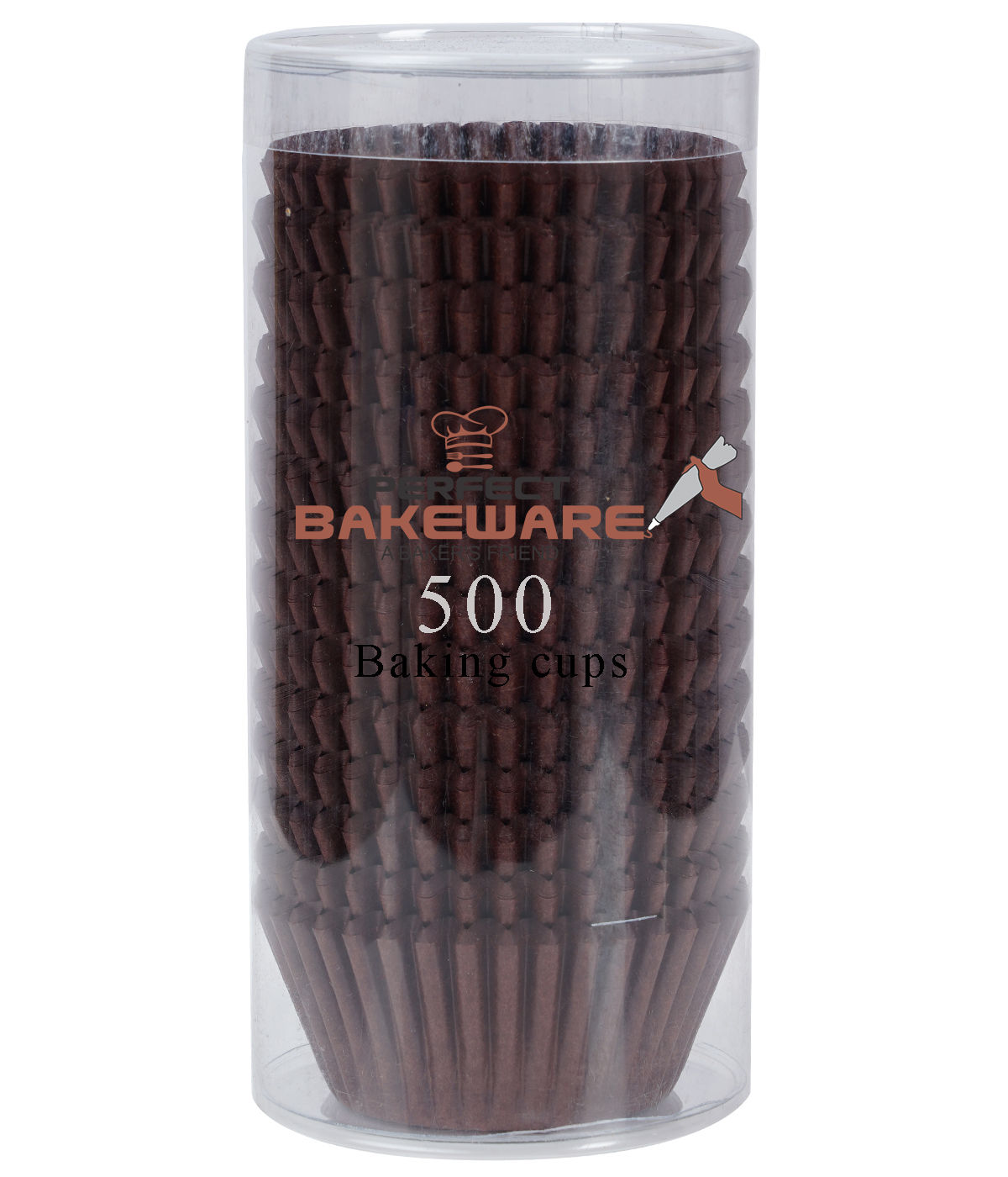500 Pcs Paper Cupcake Liners 50x32.5 mm - Brown