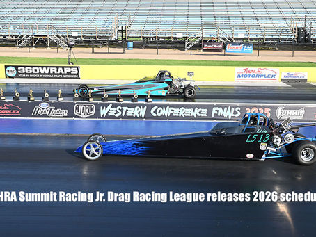 NHRA Summit Racing Jr. Drag Racing League releases 2026 schedule