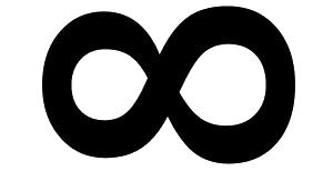 Number eight on its side - infinity