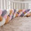 Thumbnail: Heightening Baby Braided Crib Bumpers 4 Strip Knot Long Pillow Cushion Bedding R