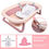 Thumbnail: TOLEAD Folding Baby Bathtub with Smart Temperature Sensor, Certificated CPC 4-in