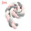 Thumbnail: Heightening Baby Braided Crib Bumpers 4 Strip Knot Long Pillow Cushion Bedding R