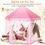 Thumbnail: Kids Play Tents Princess for Girls Princess Castle Children Playhouse Indoor Out