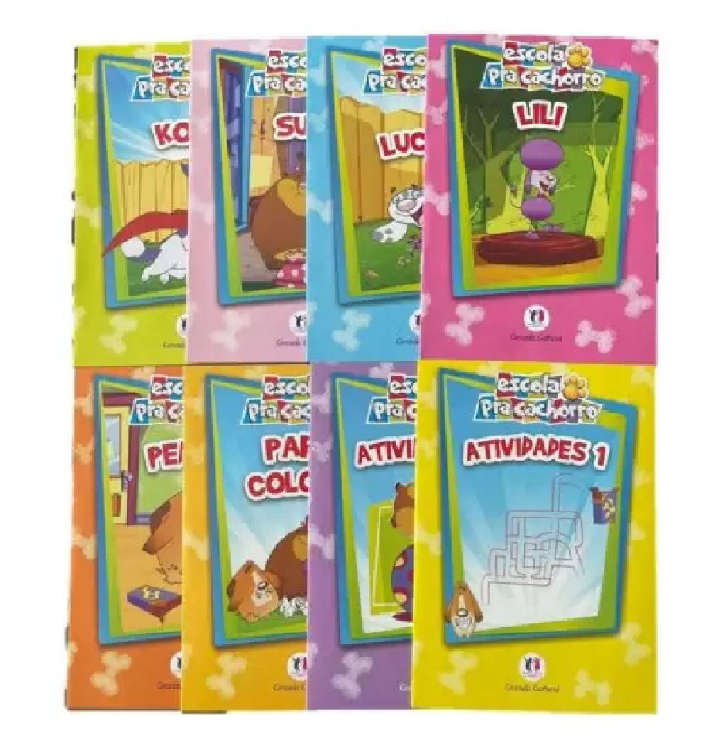 Livros Escola para Cachorro – 8 Livros  novo FRETE GRATIS