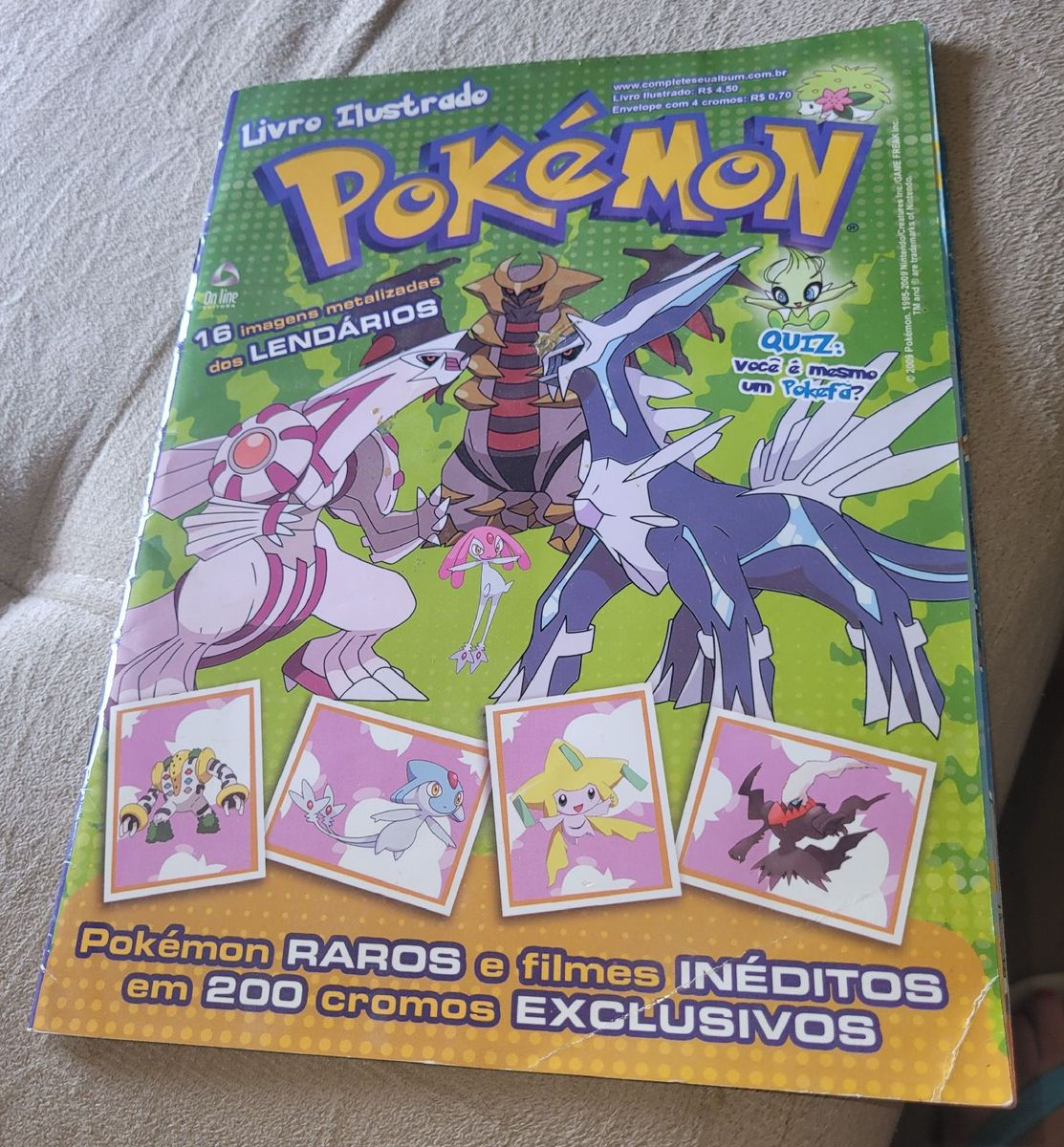 Album De Figurinhas Pokemon 2009 - Faltam 44  fig - frete gratis