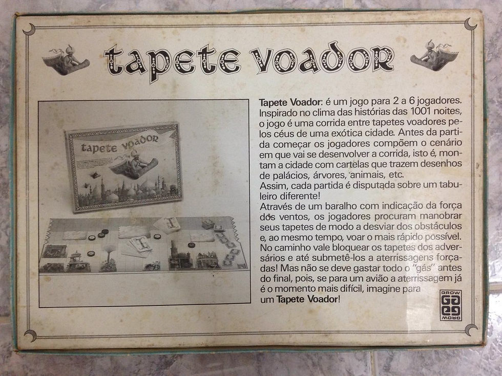 Miniatura: Jogo Tapete Voador, Grow. Raro. Antigo