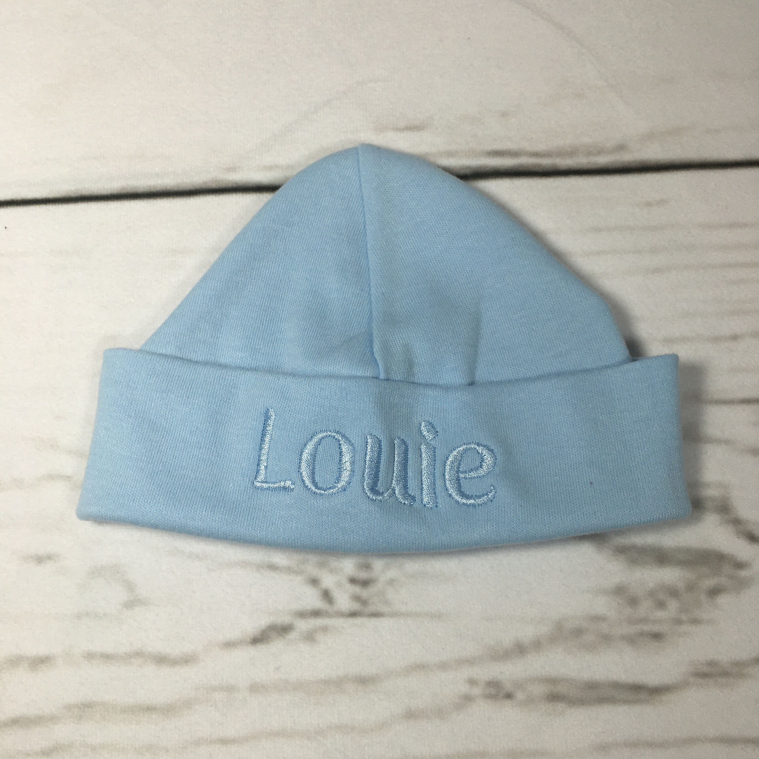 Cotton hat blue.