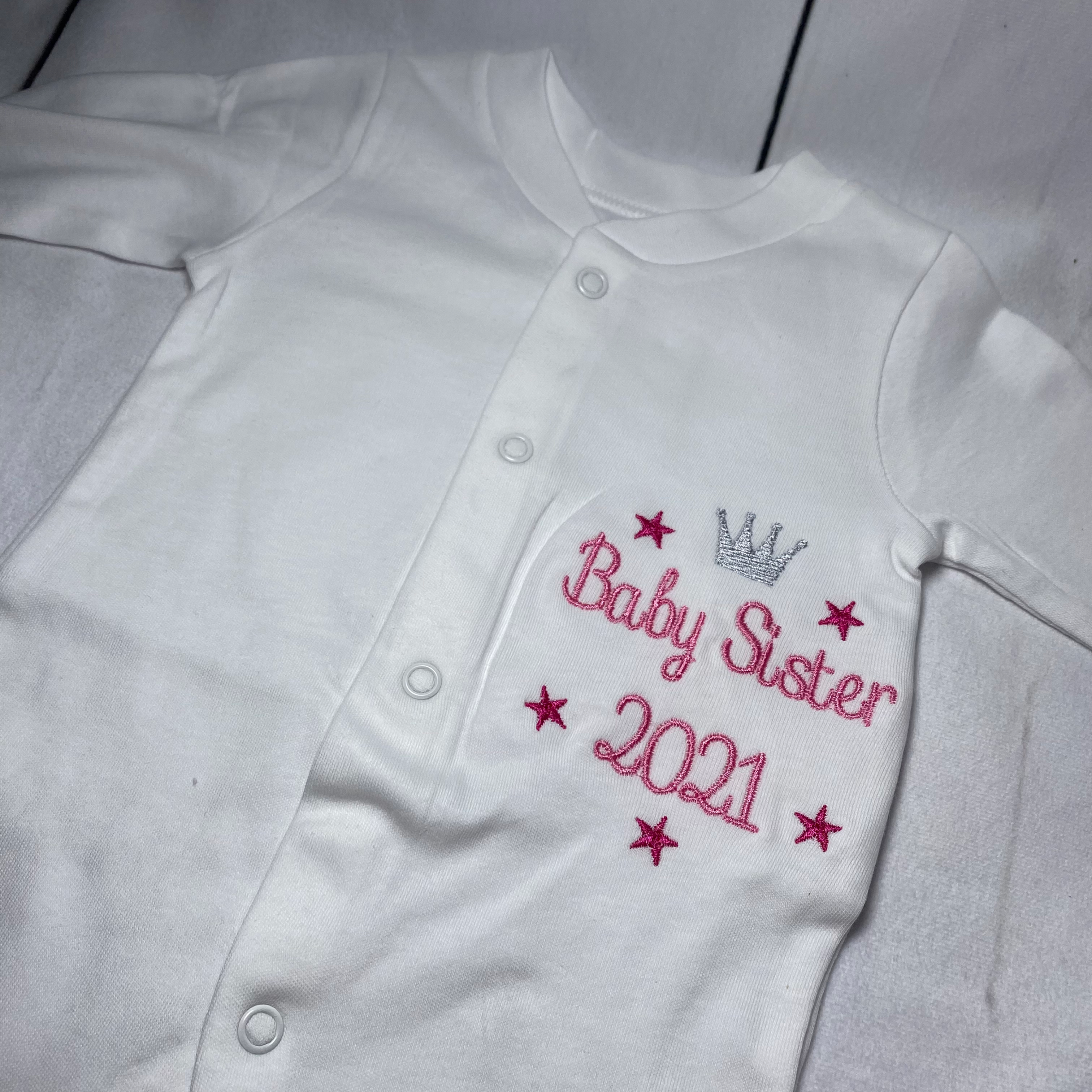 Baby sister year sleep suit