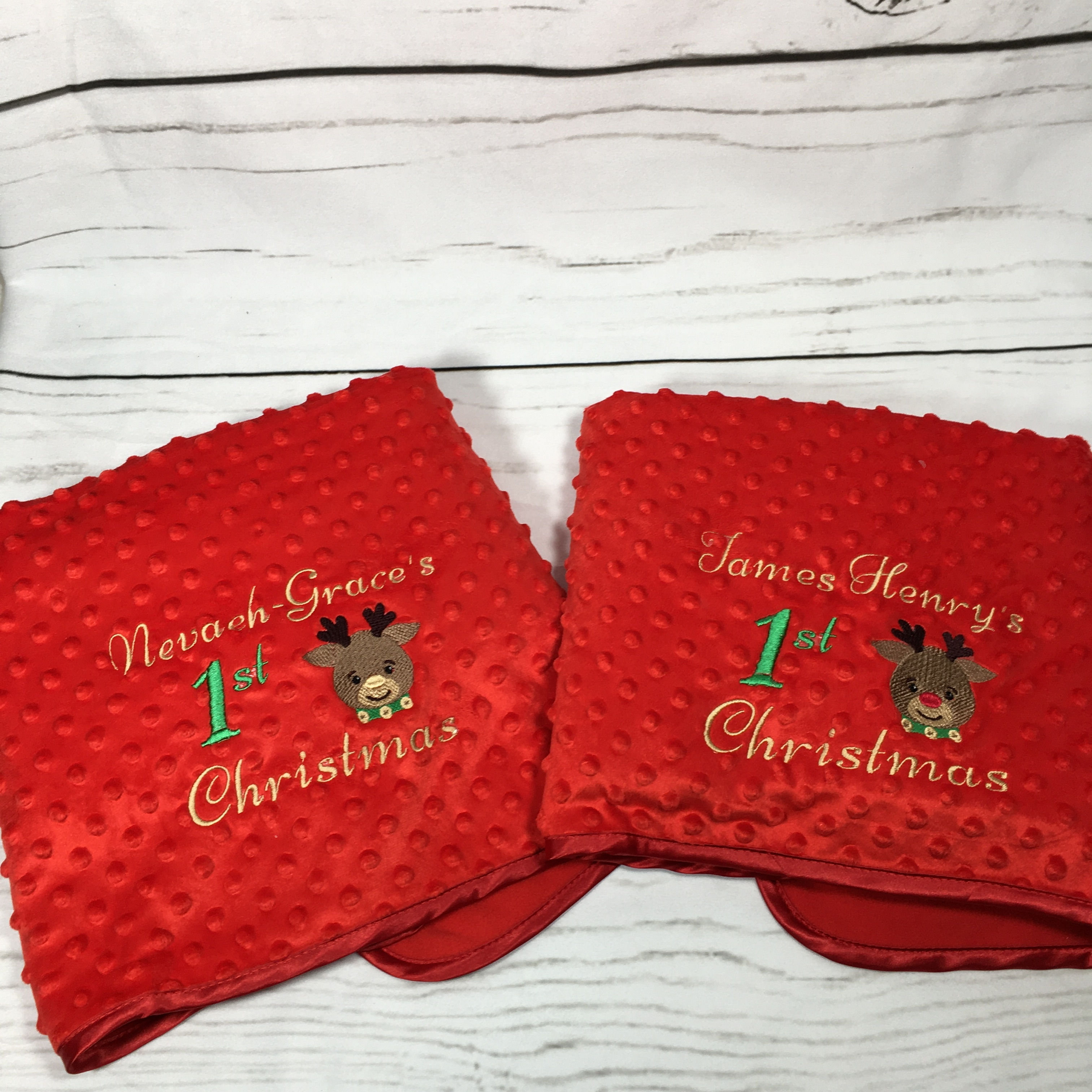 Bubble blanket first Christmas